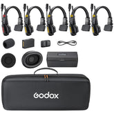 Godox SkyTalk Air 5S 5-Person Wireless Intercom Headset System (2.4 GHz)
