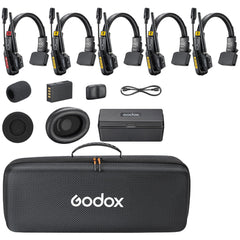 Godox SkyTalk Air 5S 5-Person Wireless Intercom Headset System (2.4 GHz)