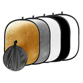 HIFFIN Portable 5 in 1 Collapsible Reflector 150x200cm