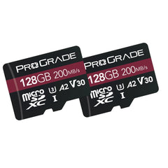 Prograde Digital MicroSDXC UHS-1 V30 128GB 2 Pack