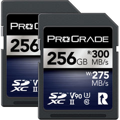 ProGrade Digital SDXC UHS-II V90 Memory Card (256GB) 2-Pack