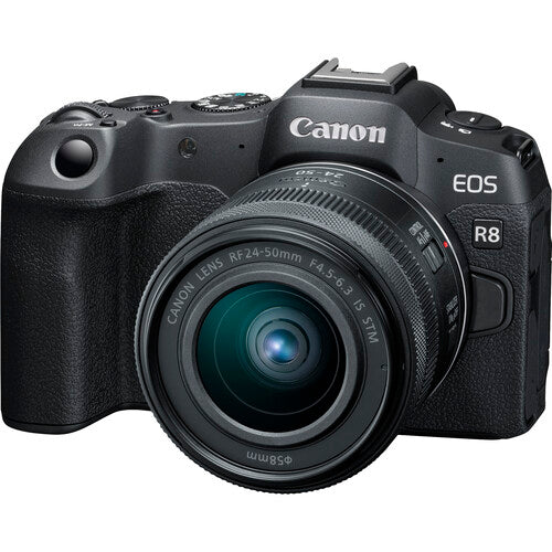 CANON EOS R8 BODY WITH RF24-105MM STM & LPE17