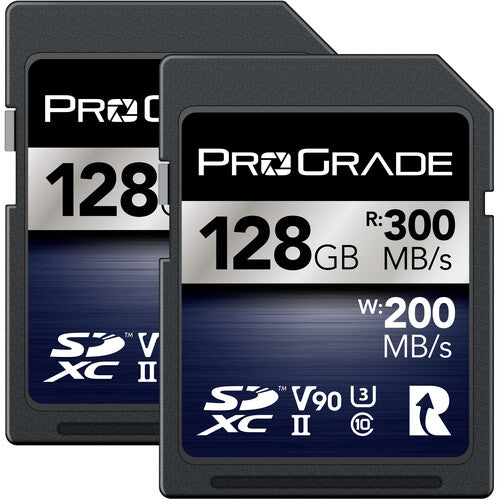 ProGrade Digital SDXC UHS-II V90 Memory Card (128GB) 2-Pack