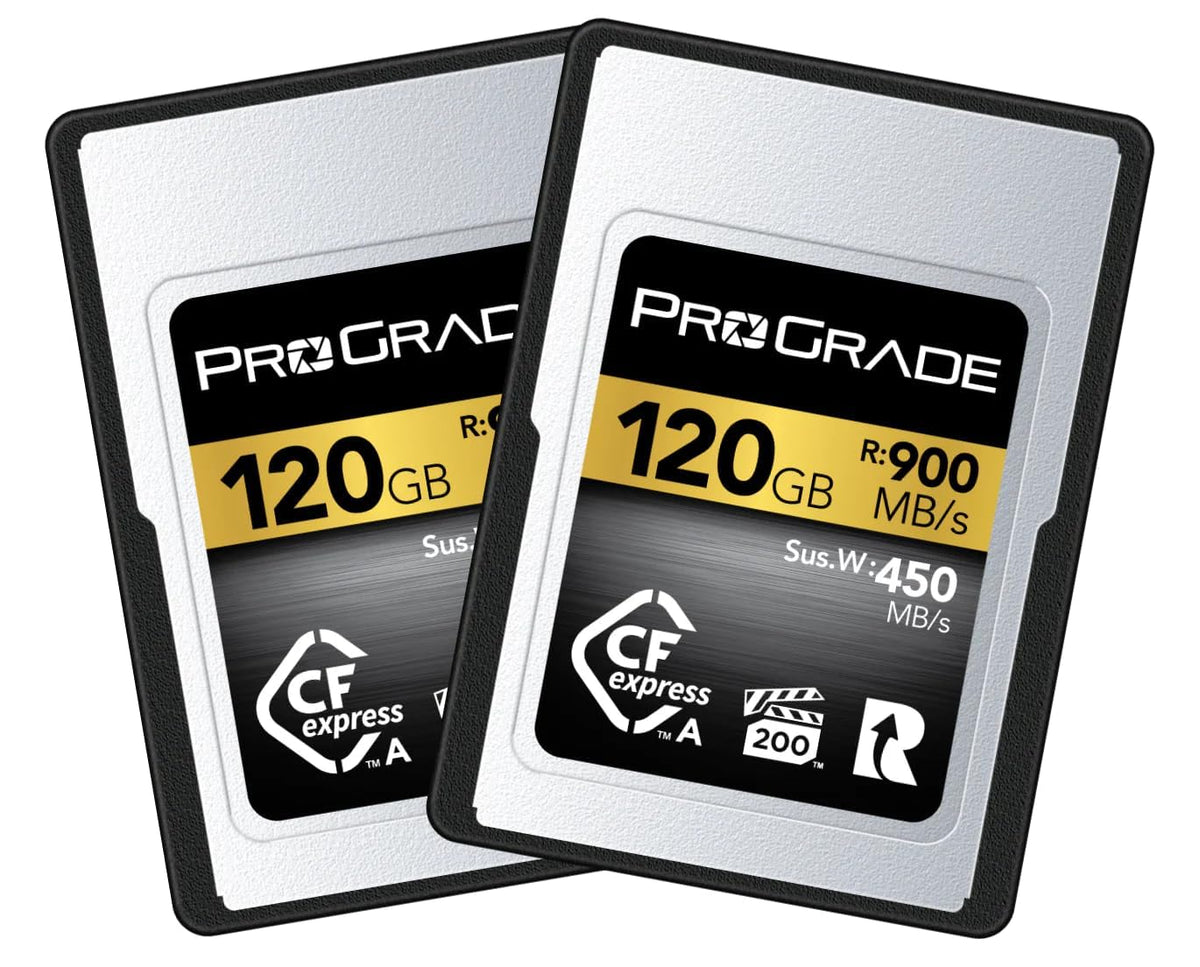 ProGrade Digital 120GB CFexpress 2.0 VPG 200 Type A Memory Card, 2-pack
