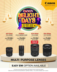 Canon RF100mm f/2.8 L MACRO IS USM Lens | 1.4x Macro | Upto ₹16,300 Off | EMI Offer