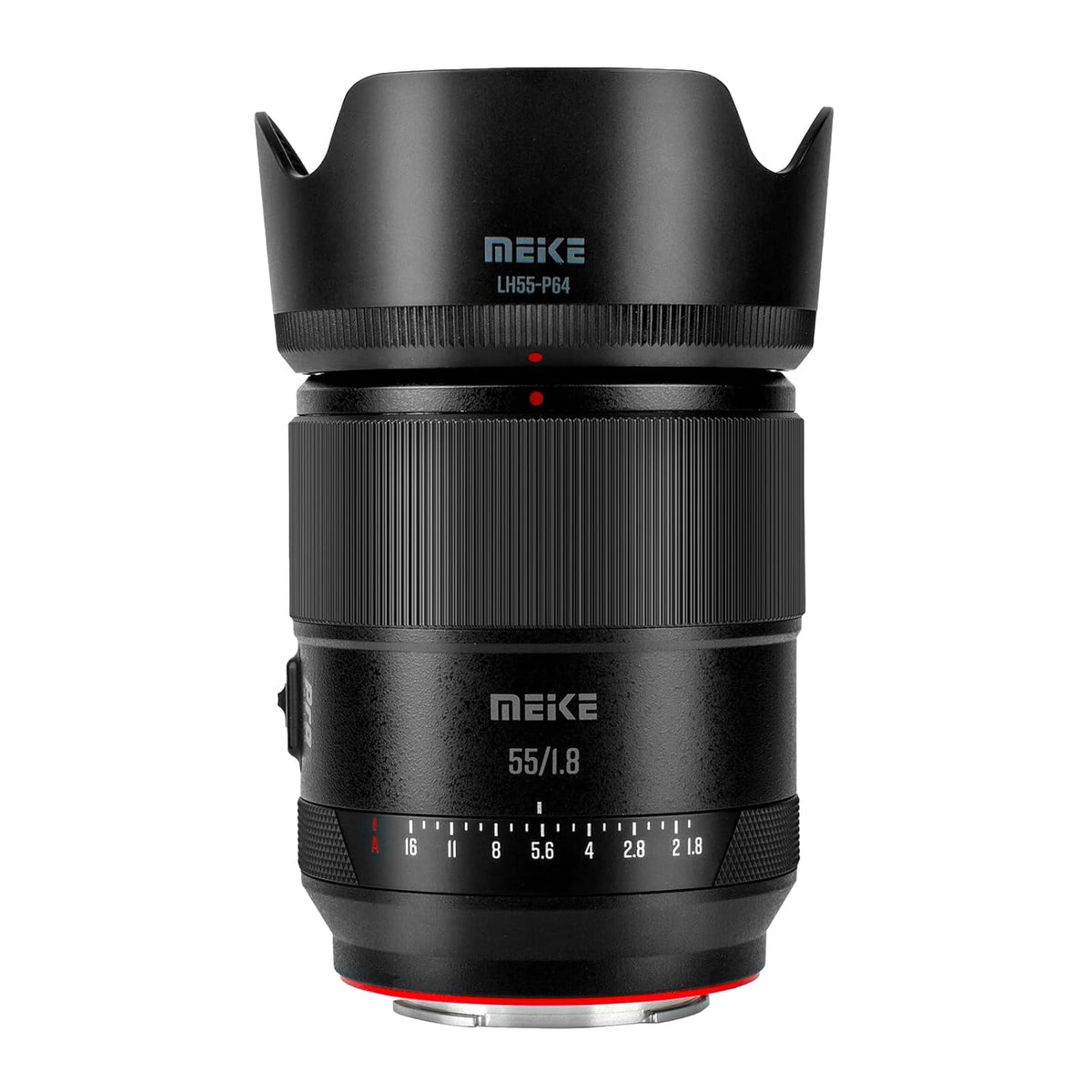 Meike 55mm 1.8 (E Mount) For Sony's Alpha (α) cameras.