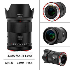 Meike APS-C 33mm 1.4 (Z Mount) For Nikon's Z cameras.