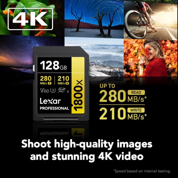 Lexar 128GB V60 UHS-II 1800x SDXC - Image 6