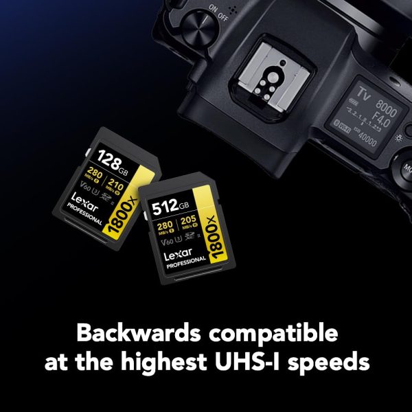 Lexar 128GB V60 UHS-II 1800x SDXC - Image 4