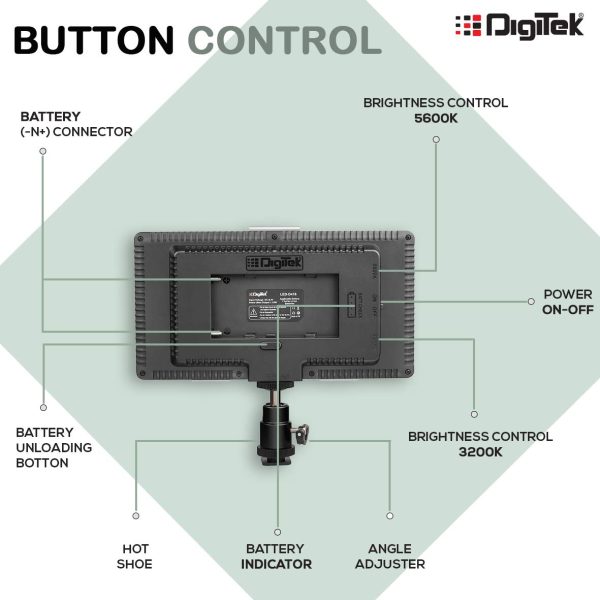 DIGITEK LED D416 Professional Video Light - Image 4