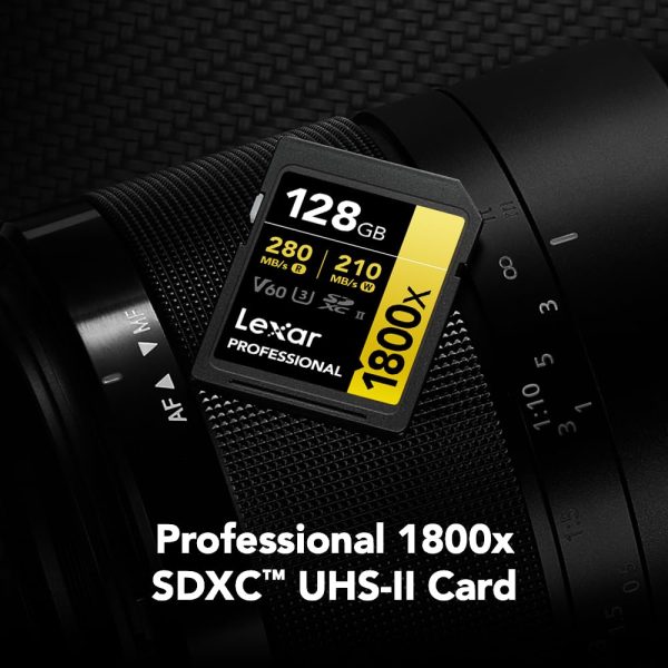 Lexar 128GB V60 UHS-II 1800x SDXC - Image 3