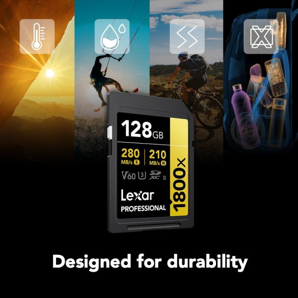 Lexar 128GB V60 UHS-II 1800x SDXC - Image 5