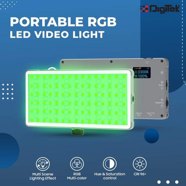 DIGITEK (LED-D135 ML) 12W Metal Body RGB LED Light - Image 4