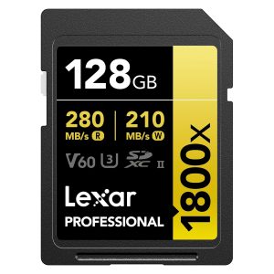 Lexar 128GB V60 UHS-II 1800x SDXC